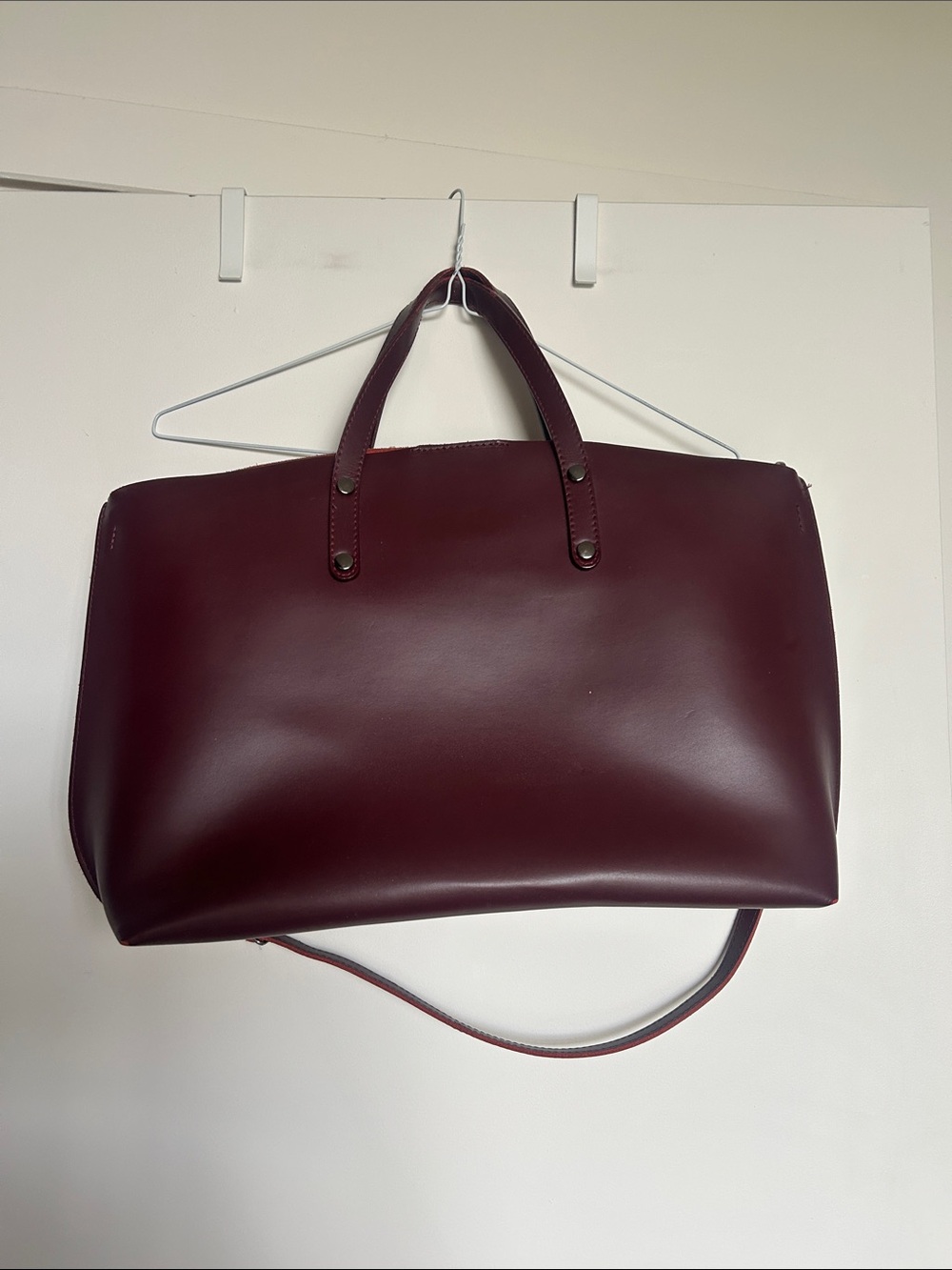 Leather Burgungy Shoulder Bag